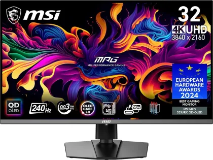 MSI MPG 321URX QD-OLED 32 inch Ultra HD 4K Monitor