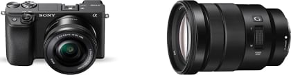 Sony Alpha ILCE-6400L 24.2MP Mirrorless Camera with 16-50mm Power Zoom Lens & Sony E 18-105mm F/4 G Lens
