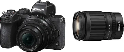 Nikon Z50 20.9MP Mirrorless Camera with 16-50mm VR Lens & Nikkor Z 24-200mm F/4-6.3 VR Lens