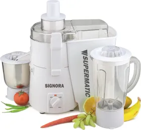 Signora Supermatic Plus 940W Juicer Mixer Grinder (2 Jars)
