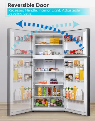 BLACK+DECKER BR1810HB 18.1 Cu Ft Double Door Refrigerator