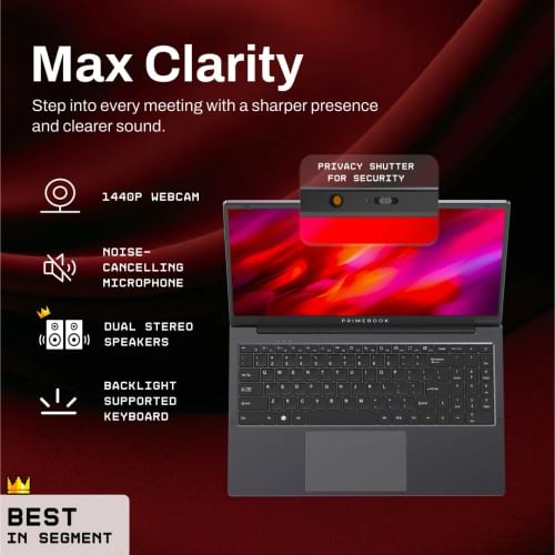 Primebook 2 Max 2026 Laptop (MediaTek Helio G99/ 8GB/ 128GB UFS / PrimeOS)