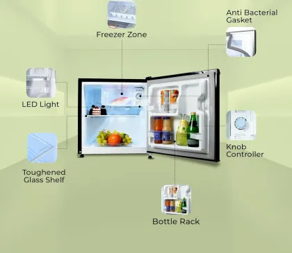 Haier HRD-752KSA 50 L 2 Star Single Door Mini Refrigerator