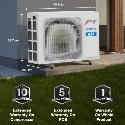 Godrej EI 12IINV5R32 WWR 1 Ton 5 Star 2024 Inverter Split AC