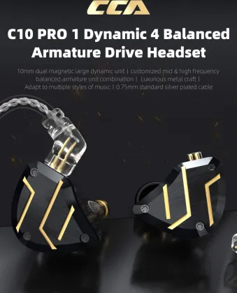 CCA C10 Pro Wired Earphones (Without Mic)