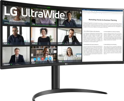 LG UltraWide 34WR55QK-B 34 inch WQHD Curved Monitor