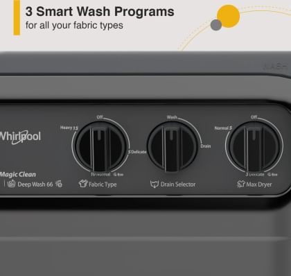 Whirlpool Magic Clean 70S 7 kg Semi Automatic Washing Machine