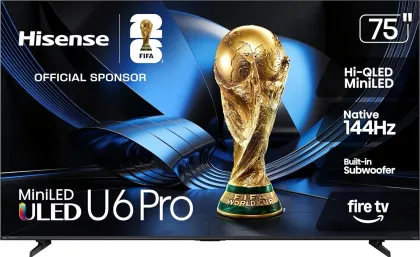 Hisense U6 Pro Series 75 inch Ultra HD 4K Smart Mini LED TV (75U6SF Pro)
