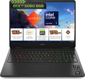 HP Omen 16-am0238tx Gaming Laptop (Intel Core Ultra 7 255H/ 24GB/ 1TB SSD/ Win11/ 8GB RTX 5060 Graph)