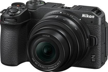 Nikon Z30 20.9MP Mirrorless Camera (Nikkor Z DX 16-50 mm f/3.5 - 6.3 VR Lens)
