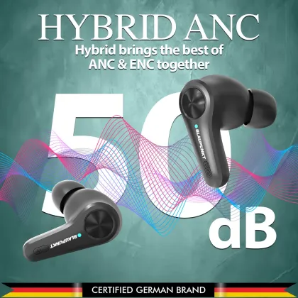 Blaupunkt BTW300 Rhodium Moksha True Wireless Earbuds