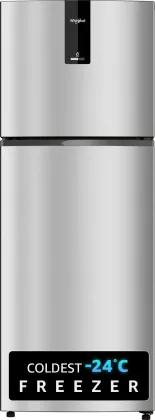 Whirlpool IF INV ELT DF355 Lunar Steel-Y 308 L 3 Star Double Door Refrigerator
