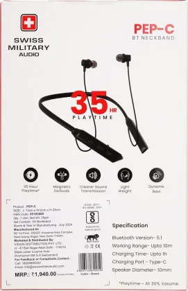 Swiss Military ‎PEP-C Wireless Neckband