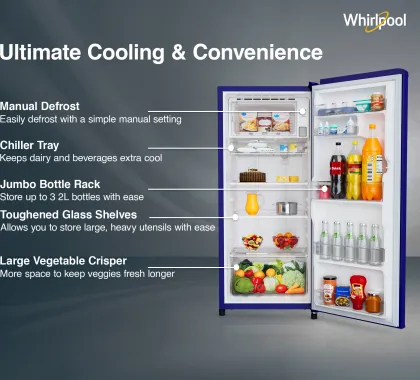 Whirlpool 215 IMPC PRM 4S 192 L 4 Star Single Door Refrigerator
