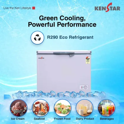 Kenstar 200VCF3SDKS26W 192 L Single Door Deep Freezer