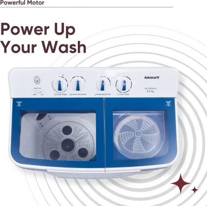 Admiral ADTT85GTFI 8.5 kg Semi Automatic Washing Machine