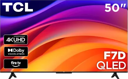 TCL F7D Series 50 inch Ultra HD 4K Smart QLED TV (50F7D)