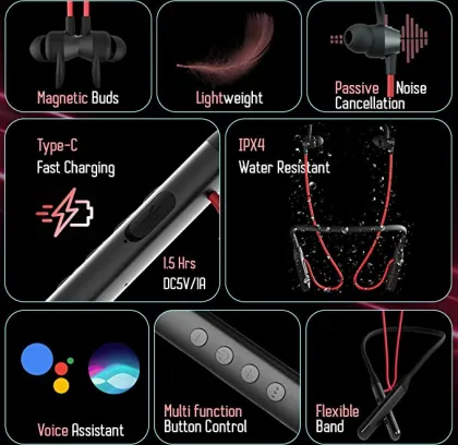 pTron Tangent Sports Wireless Neckband