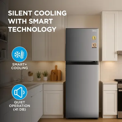 Midea MDRT350FGI50 253 L 2 Star Double Door Refrigerator