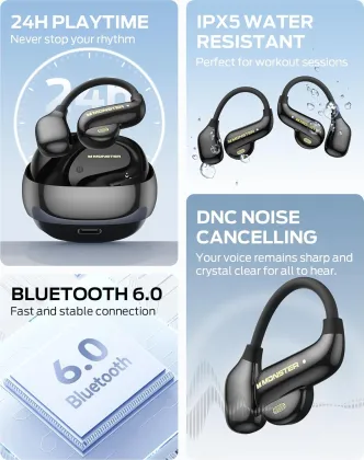 Monster Open Ear AC390 True Wireless Earbuds