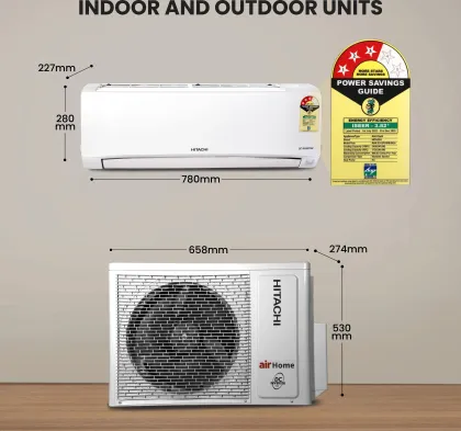 Hitachi RAS.E312PCBIB 1 Ton 3 Star 2025 Inverter Split AC