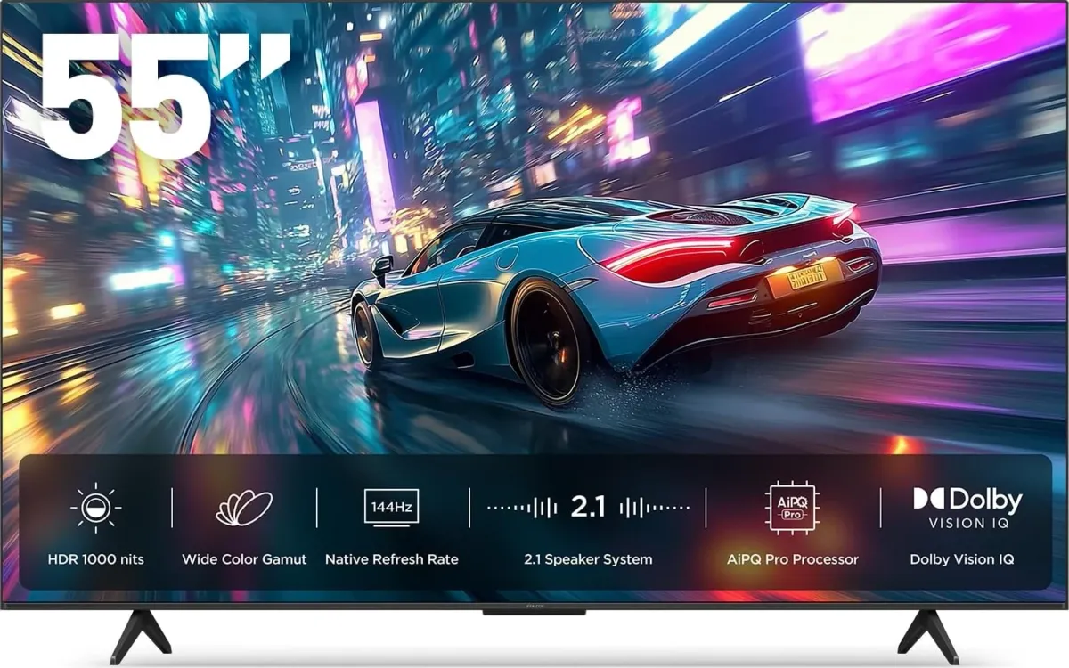 iFFALCON Class U85 Series 55 inch Ultra HD 4K Smart QLED TV (55U85