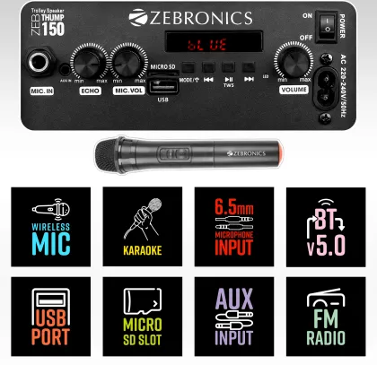 Zebronics Zeb-Thump 150 24W Trolley Speaker