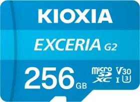 Kioxia Exceria G2 256GB Micro SDXC UHS-I Memory Card