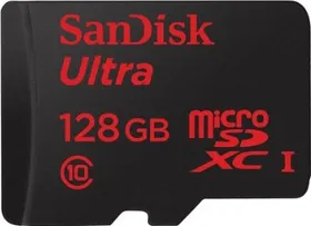 SanDisk Ultra 128GB MicroSDXC Class 10 UHS Memory Card Speed Up To 30MB/s With Adapter - SDSDQUA-128G-G46A