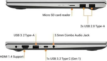 Asus VivoBook Ultra X413EP-EB513TS Laptop (11th Gen Core i5/ 8GB/ 512GB SSD/ Win10 Home/ 2GB Graph)