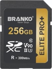 Branko Elite Pro Plus 256GB SDXC UHS-II Memory Card