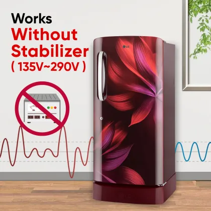 LG GL-D231ASAD 210 L 3 Star Single Door Refrigerator