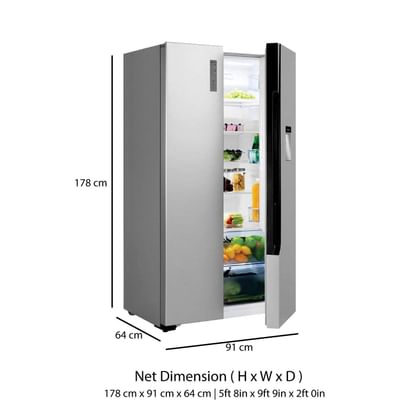 BPL BRS564H 564L Side-by-Side Refrigerator Price in India 2024, Full ...