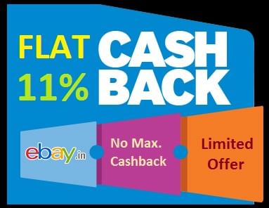 [Smartprix Exclusive] Flat 11% Cashback on Everything @ eBay | No Max. Cashback Limit