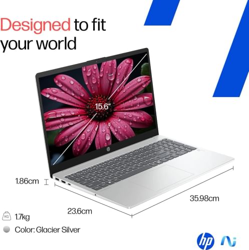HP OmniBook 3 15-fn0007AU AI Laptop (AMD Ryzen AI 5 340/ 16GB/ 512GB SSD/ Win11 Home)