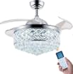 Oltao Tiara Silver 1070 mm 4 Blade Fandelier Fan