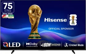 Hisense E75Q 75 inch Ultra HD 4K Smart QLED TV (75E75Q)