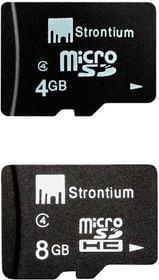 Strontium 8GB MicroSD + 4GB MicroSD Card Class 4