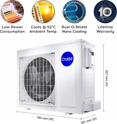 Cruise CWCVBJ-VU5F243 2 Ton 3 Star 2023 Inverter Split AC