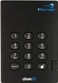iStorage diskGenie 250GB (128 Bit Encryption) 250GB External Hard Disk