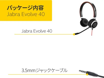 Jabra Evolve 40 MS Wired Headphones