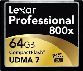 Lexar 64GB Professional CompactFlash Memory Card 800x UDMA