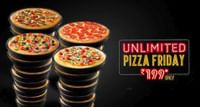 Unlimited Pizza & Garlic Bread at Rs. 199 Only + Unlimited Pepsi at Rs. 99 | Oultet Only