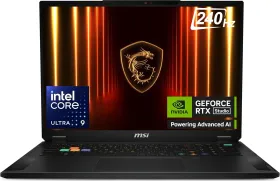 MSI Stealth 18 HX AI A2XWHG-043IN Gaming Laptop (Intel Series Ultra 9 275HX/ 32GB/ 2TB SSD/ Win11 Home/ 12GB RTX 5070 Ti Graph)