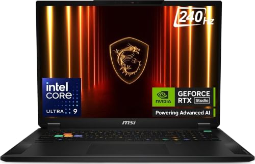 MSI Stealth 18 HX AI A2XWHG-043IN Gaming Laptop (Intel Series Ultra 9 275HX/ 32GB/ 2TB SSD/ Win11 Home/ 12GB RTX 5070 Ti Graph)