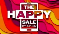 The HAPPY Sale: Upto 70% OFF | Flat 25% OFF using Coupon on Your First Purchase