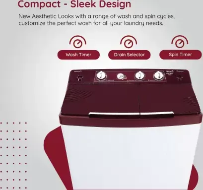 Inno-Q IQ-65EXCEL-IPS 6.5 Kg Semi Automatic Washing Machine