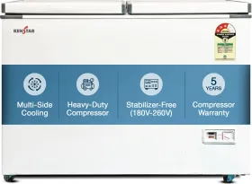 Kenstar 300VCF3DDKS26W 323 L Double Door Deep Freezer