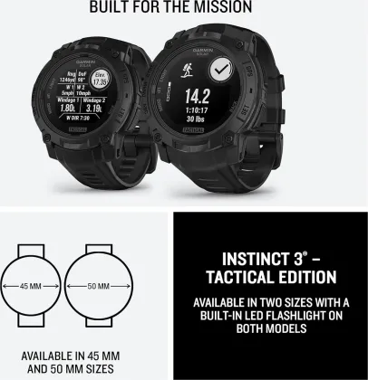 Garmin Instinct 3 Solar Tactical Smartwatch 45mm