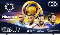 Hisense U7 100 inch Ultra HD 4K Smart Mini LED TV (100U75QG) - Price Cut
